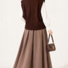 Mini Beaded French Terry Knit Sweater Brown - Imagen 4