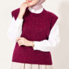 Mini Beaded French Terry Knit Sweater Magenta – Bild 2