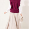 Mini Beaded French Terry Knit Sweater Magenta – Bild 4