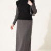 Mini Beaded French Terry Knit Sweater Black - Imagen 3