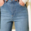 Mini Stone-Embellished Denim Pants Light Blue – Image 4