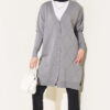 Mini Embellished French Terry Cardigan Grey - Image 2