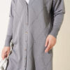Mini Embellished French Terry Cardigan Grey - Image 4