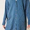 Mini Embellished French Terry Cardigan Indigo - Image 5