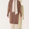Mini Embellished French Terry Cardigan Latte - Image 3
