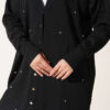 Mini Embellished French Terry Cardigan Black - Image 4