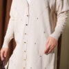 Mini Embellished French Terry Cardigan Stone - Image 4