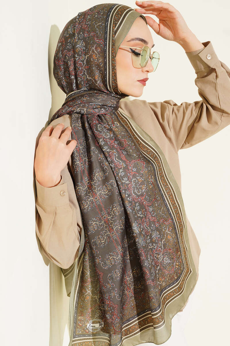 Soft Floral Motif Shawl Hazel – Bild 2