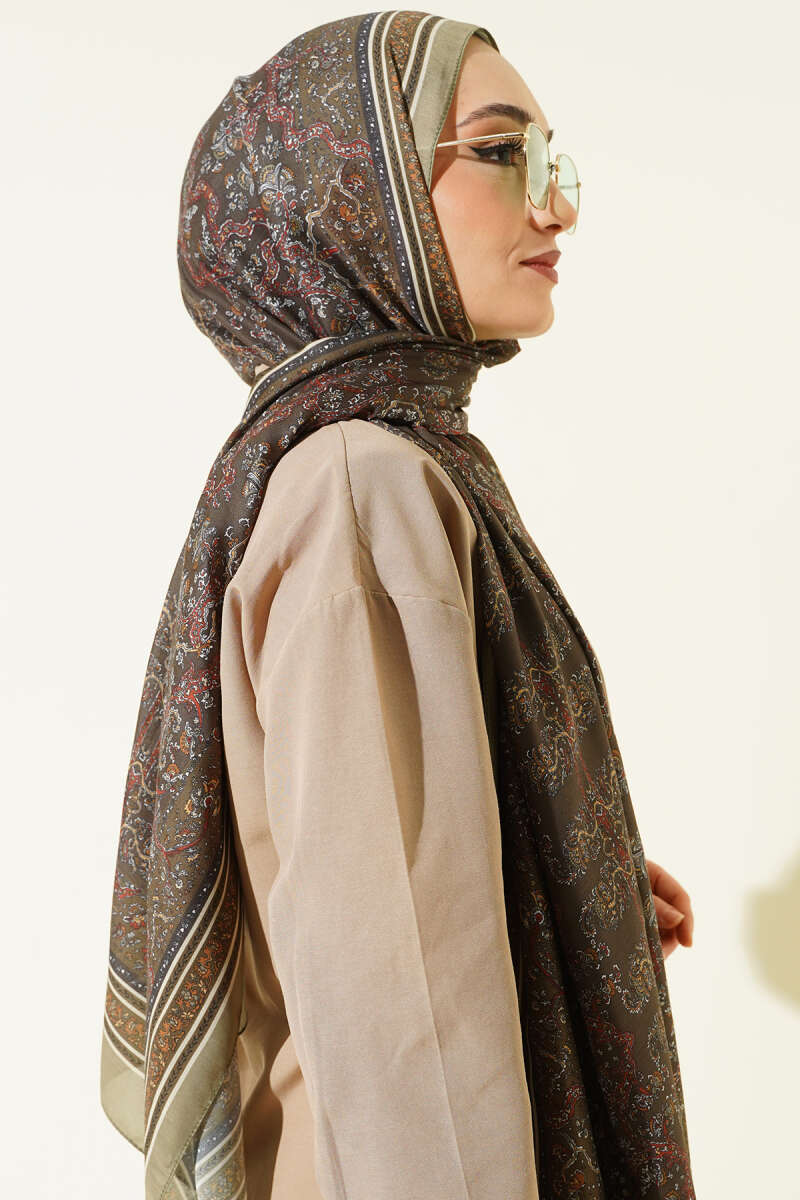 Soft Floral Motif Shawl Hazel – Bild 3