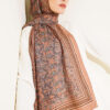 Soft Floral Motif Shawl Camel