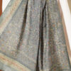 Soft Floral Motif Shawl Khaki - immagine 4