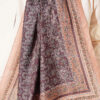 Soft Floral Motif Shawl Latte - Afbeelding 4