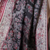 Soft Floral Motif Shawl Black – Bild 4