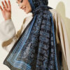 Soft Floral Motif Shawl Black - immagine 2