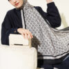 ⁦MK Pattern Liva Modal Scarf Black⁩ - الصورة ⁦8⁩
