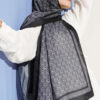 MK Pattern Liva Modal Scarf Black – Bild 2