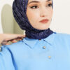 Soft Scarf Navy Blue – Bild 2