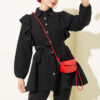 Buttoned Two-Piece Set with Ruffled Shoulder Detail Black - Afbeelding 2