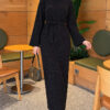 Shoulder-Embellished Knit Dress Black - immagine 4