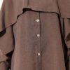 Shoulder Cape Button Detail Tunic Mink – Image 4