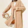 Open-front cardigan with pockets Latte - immagine 2