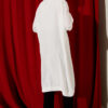Front-Buttoned Long Cardigan in French Terry White - Imagen 3