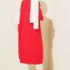 Front-Buttoned Long Cardigan in French Terry Red - immagine 3