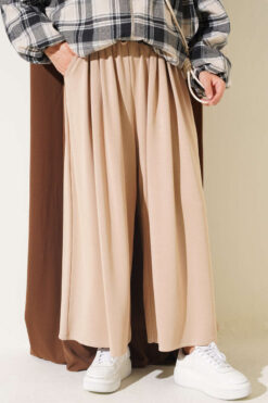 Pleated Front Loysha Pants Beige