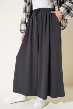 Pleated Front Loysha Pants Smoke