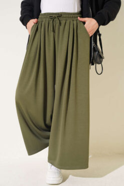 Pleated Front Loysha Pants Khaki