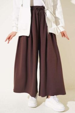 Pleated Front Loysha Pants Brown