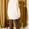 Knitted French terry sweater Beige - immagine 3