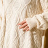 Knitted French terry sweater Beige - immagine 4