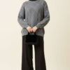Knitted French terry sweater Smoke – Bild 2