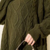 Knitted French terry sweater Khaki - Afbeelding 4