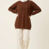 Knitted French terry sweater Brown – Bild 2
