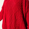 Knitted French terry sweater Red – Bild 4