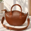 Oval Short Handle Women's Handbag Tan