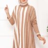 Oversized Striped Knit Tunic - Imagen 2