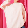 Oversized Low-Shoulder Knit Tunic Olive Green - Imagen 9