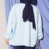Oversized Drop Shoulder Tunic Baby Blue - immagine 3