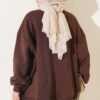 Oversized Drop Shoulder Tunic Brown – Bild 3