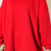 Oversized Drop Shoulder Tunic Red – Bild 4
