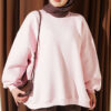 Oversized Drop Shoulder Tunic Pink
