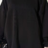 ⁦Oversized Drop Shoulder Tunic Black⁩ - الصورة ⁦4⁩