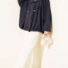 ⁦Oversized Zip-Up Jacket Navy Blue⁩ - الصورة ⁦2⁩