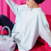 Oversize Interlock Basic Tunic Ice Blue