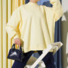 Oversize Interlock Basic Tunic Yellow