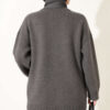 Oversized Ribbed Knit Tunic Khaki - immagine 4