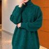 Oversized Ribbed Knit Tunic Nefti
